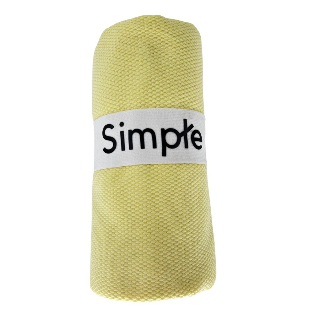 Pale Yellow Waffle Knit Fabric – Soft Textured Knit – 2 Meter Cut‎